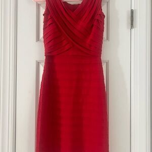 Elegant Red Sleeveless Dress